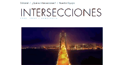Desktop Screenshot of intersecciones.org