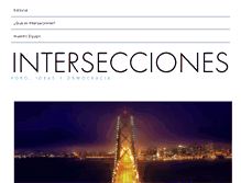 Tablet Screenshot of intersecciones.org